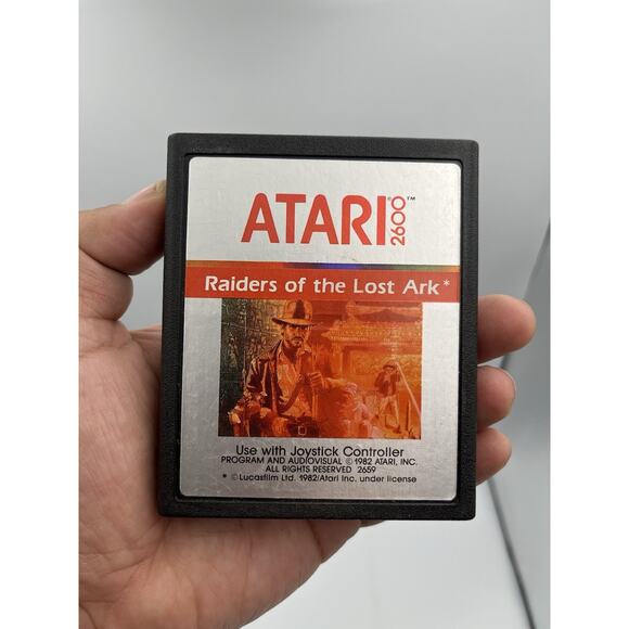1982 Atari 2600 Raiders of the Lost Ark Game Cartridge - Good Condition - Picture 1 of 4
